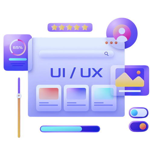 3d ui ux design