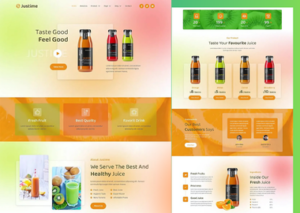 juices store elmentor template